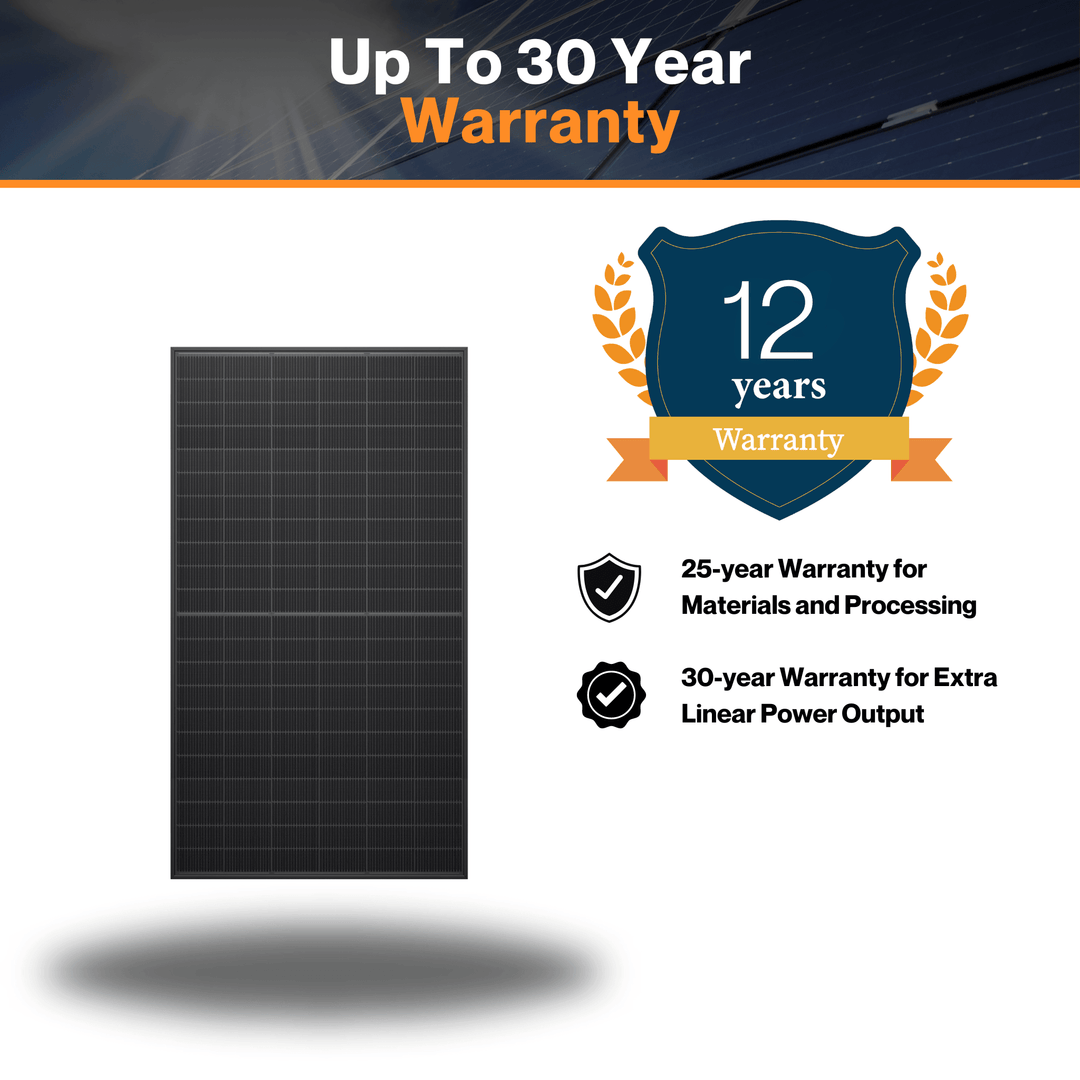 Maple Leaf 520W Monofacial Panel - N-type TOPCon Full Black Solar Module | 10-30% Additional Energy | Aluminum Frame | IP68 Rated | Mc4 Connectors