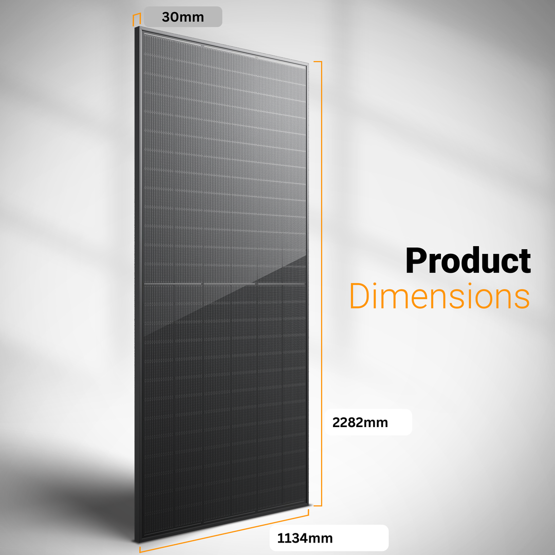Maple Leaf 640W 5N N-Type TOPCon Bifacial Dual Glass Ultra Black Solar Panel (PALLET OF 36) | High-Efficiency N-Type Solar Module with 30-Year Power Warranty