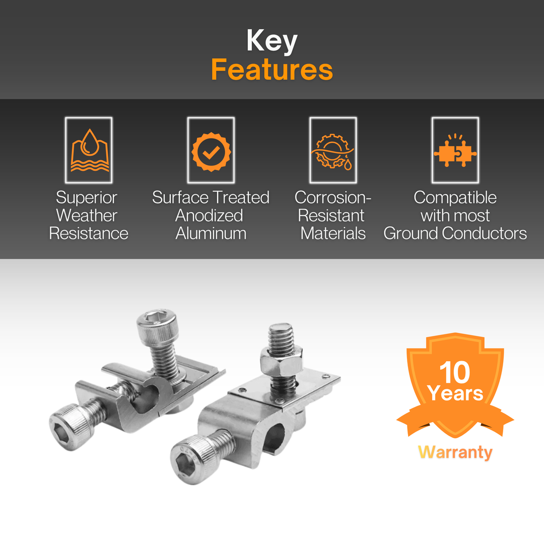 Maple Leaf Grounding Lug For Fast Install Rail