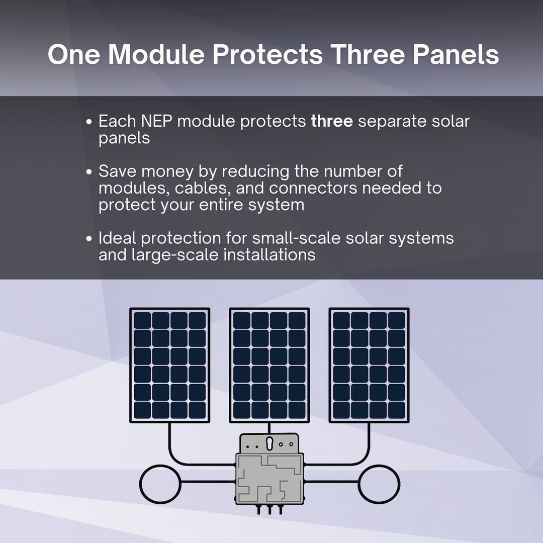 NEP PVG-3 Rapid Shutdown Solution | 4-Input RSD Device with SunSpec Signal | UL 1741 & NEC 690.12 Compliant | PVG-Guard for Solar PV Systems – 1500V Rated, NEMA 6, MC4 Connectors