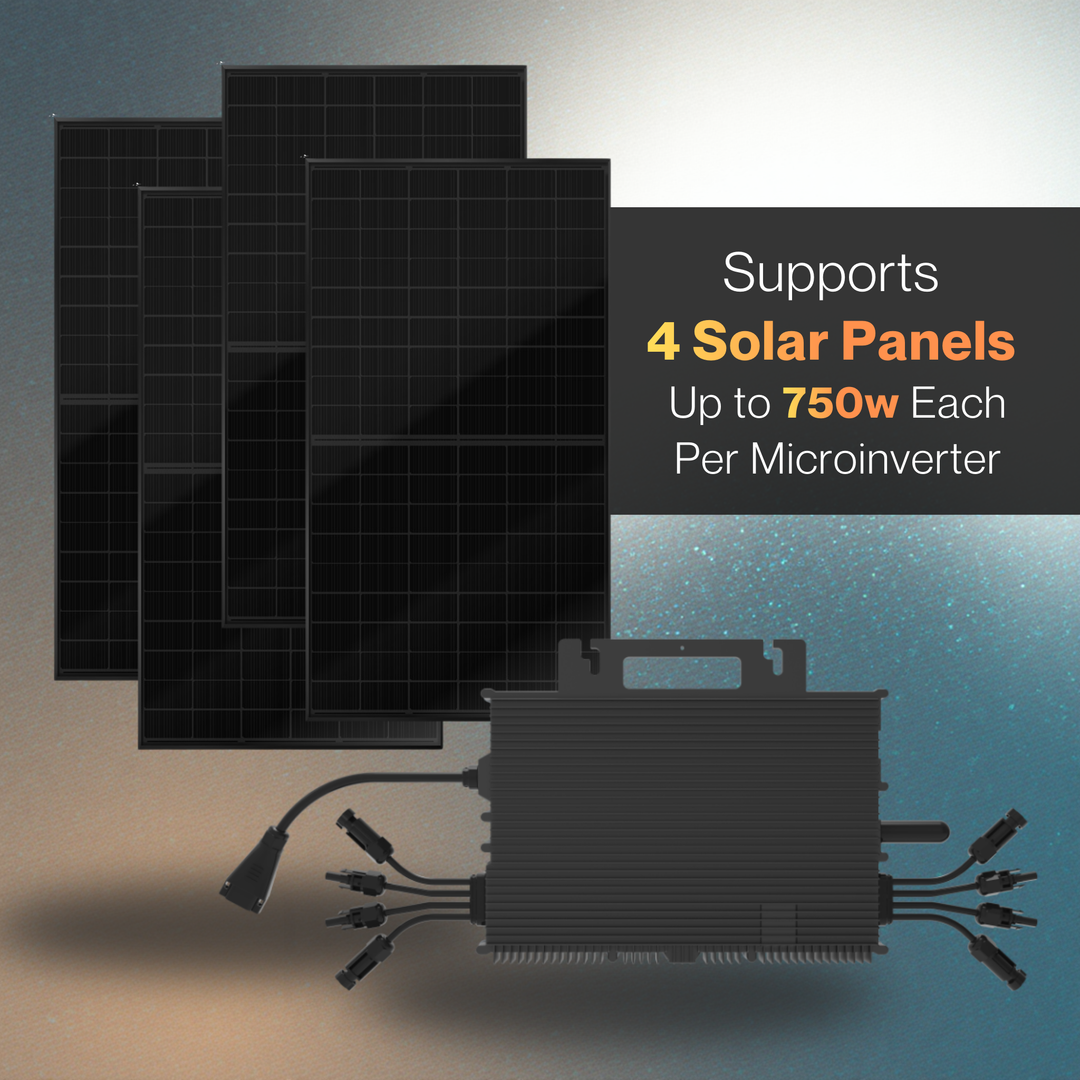 NEP BDM2000 Microinverter 2000W | High-Power Dual MPPT Solar Microinverter for Grid-Tie PV Systems | UL 1741SB & IEEE 1547 Certified, IP67