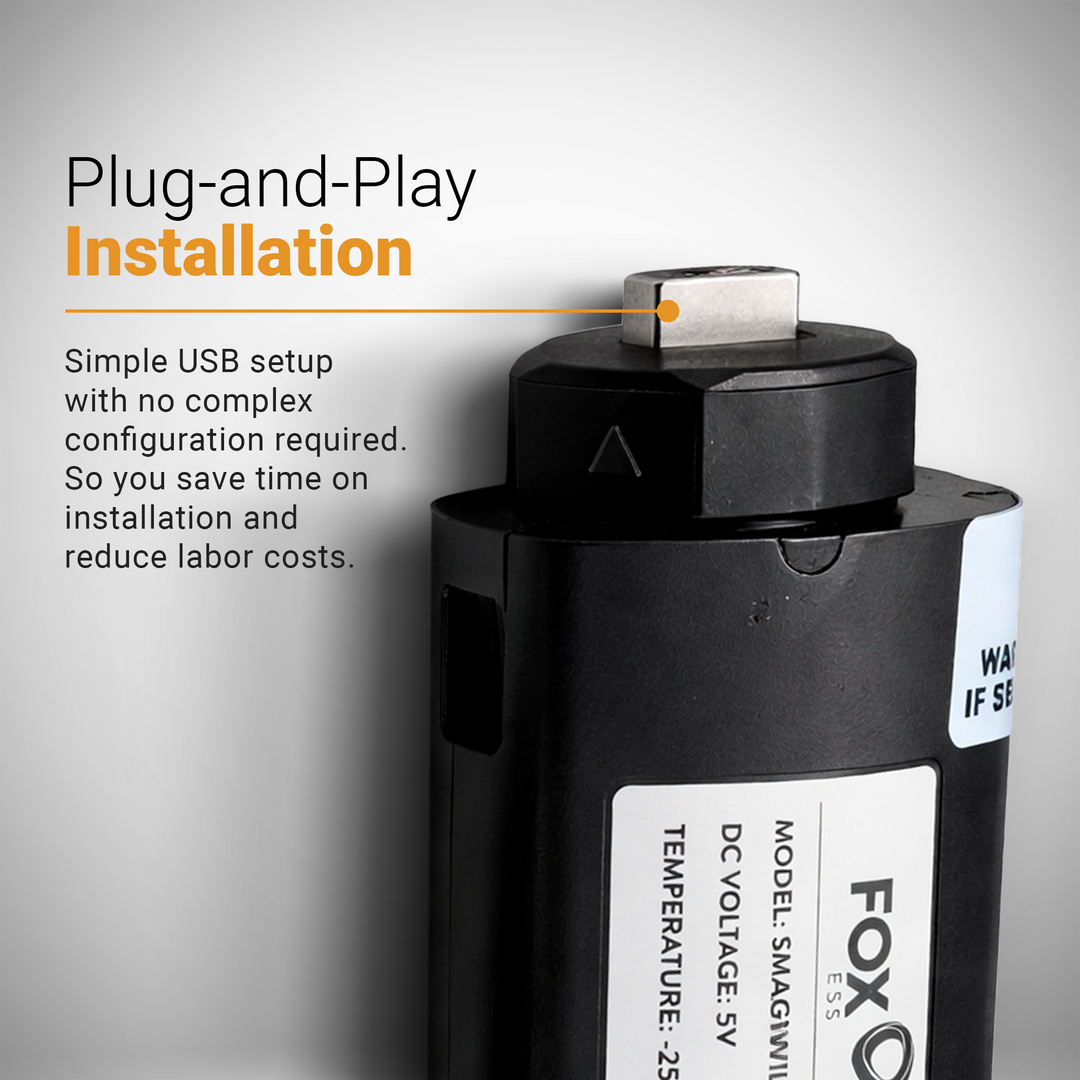 Fox ESS 4G Dongle | Solar Inverter Remote Monitoring 4G Data Logger | Real-Time Solar Monitoring Device
