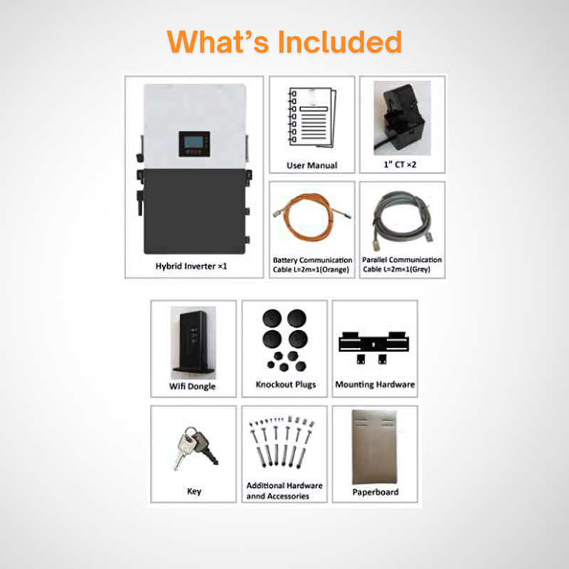 Luxpower LXP-LB-US (18KPV) 12k Hybrid Inverter - 18000W PV Input | 12000W Output | 48V 120/240V Split Phase | UL & CSA Approved