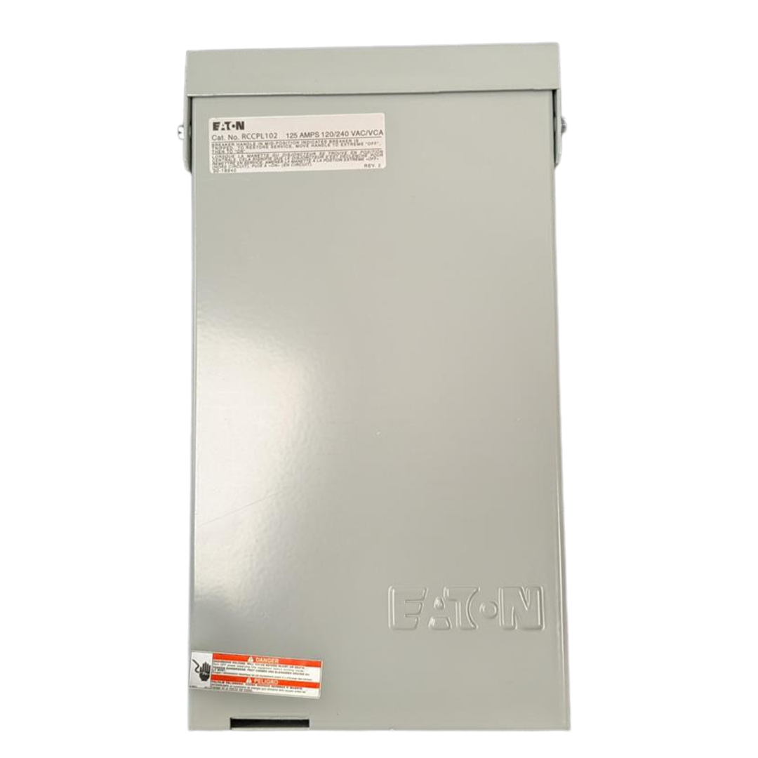 Eaton Single Phase Main Lug Load Center- Non-Combination 125 A, 1 PH, 120/240 VAC | CPL Plug-in | NEMA 3R Rated Enclosure | UL & CSA Listed