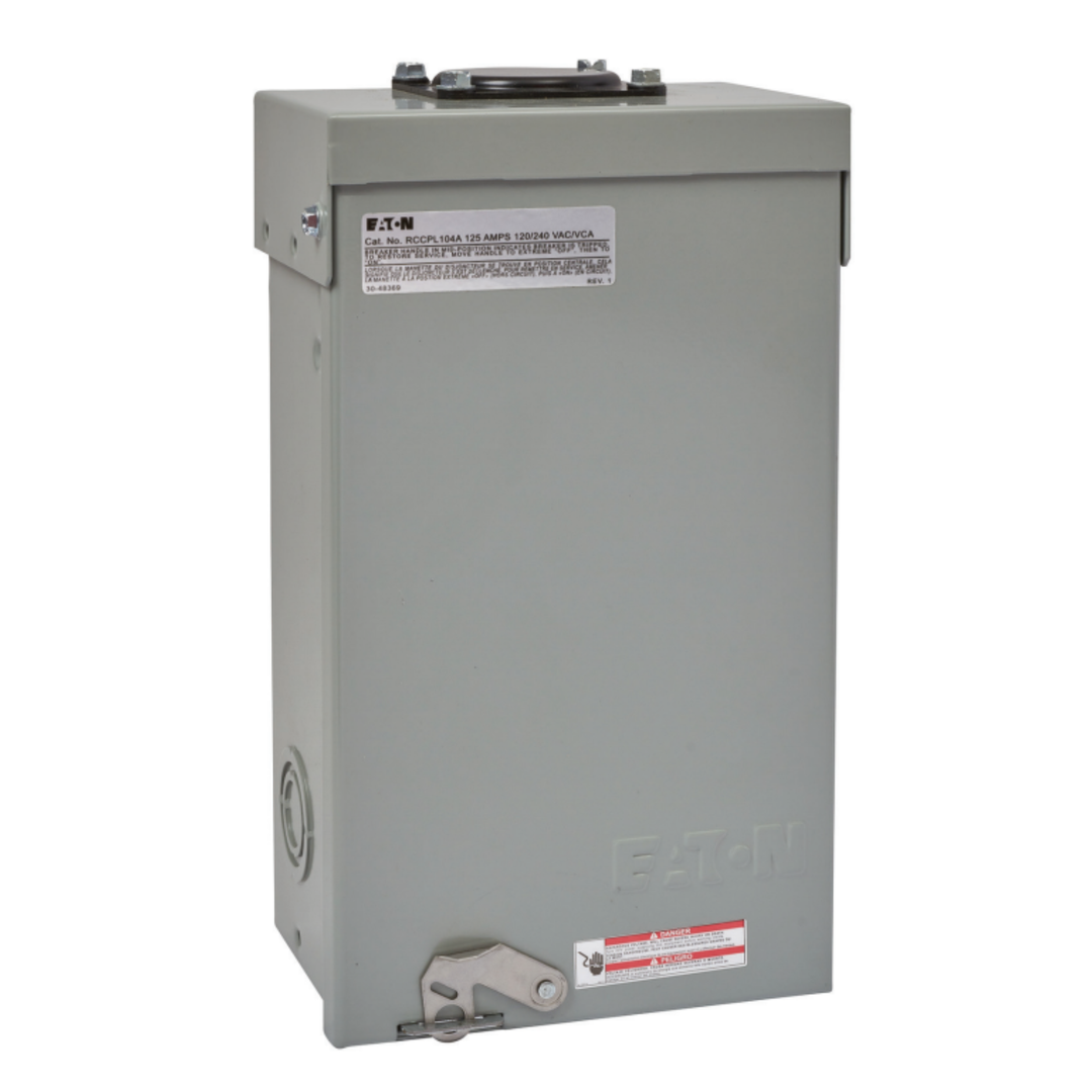 Eaton Single Phase Main Lug Load Center- Non-Combination 125 A, 1 PH, 120/240 VAC | CPL Plug-in | NEMA 3R Rated Enclosure | UL & CSA Listed