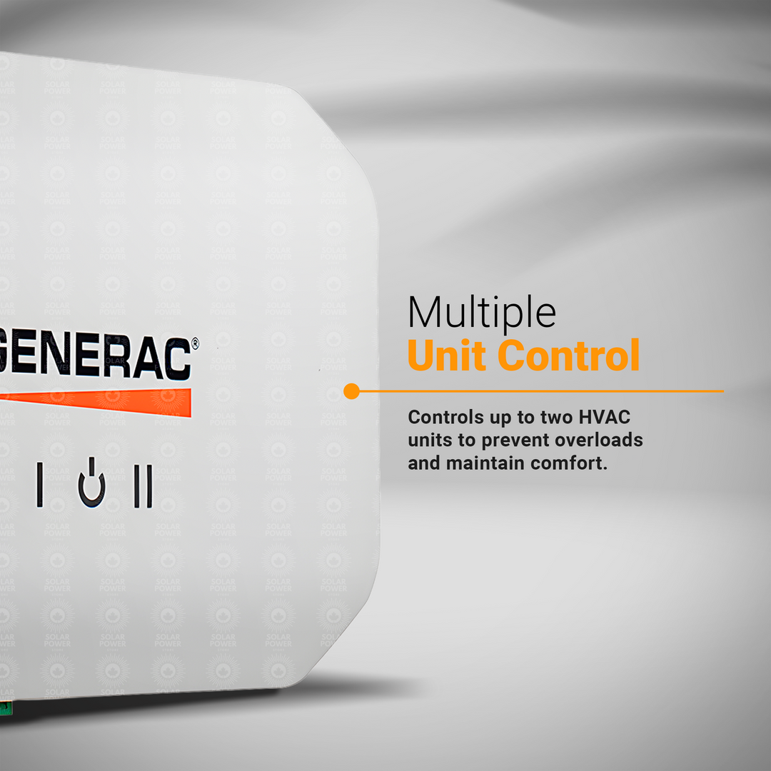 Generac HVAC Energy Manager Model 7025 | Smart Load Shedding & Power Priority Module for Whole House Standby Generators | Automatic AC Load Control, Generator Demand Management, Transfer Switch Compatible, Residential Energy Optimization System