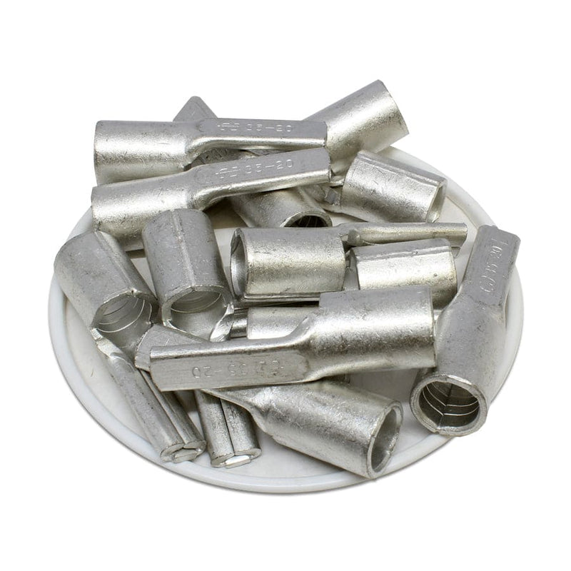 Non-Insulated Pin Terminals - Tin Plated Copper - 2/0 AWG, 2 AWG, 4 AWG - High Conductivity Electrical Connectors