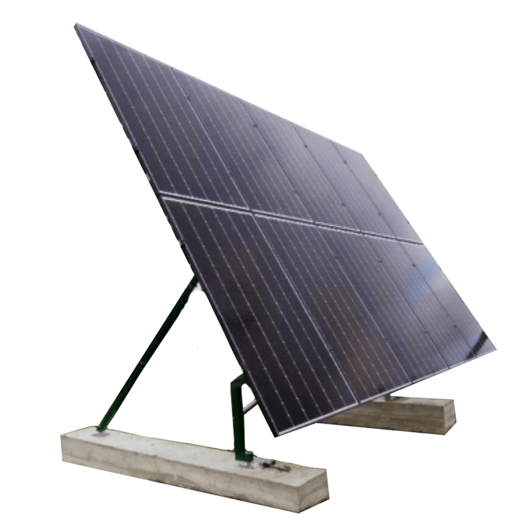 Kinetic Solar Angle-Adjustable Ground Mount Kit - 6, 8, 10, 12 ,16, Or 18 Panel Ground Mount | Easy Installation