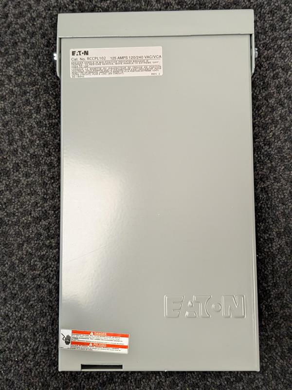 Eaton Single Phase Main Lug Load Center- Non-Combination 125 A, 1 PH, 120/240 VAC | CPL Plug-in | NEMA 3R Rated Enclosure | UL & CSA Listed