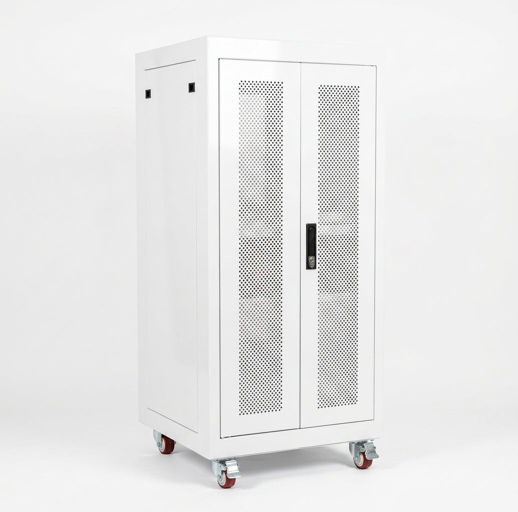Maple Leaf Indoor Battery Cabinet for Solar Power Systems | Fits Standard Server-Rack Batteries | Durable All-Steel Construction | Version 2