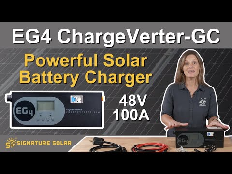 EG4® Chargeverter - GC | 48V100A Battery Charger | 5120W Output | 240/120V Input | Weather Resilience | Built-In Breaker | LCD Interface | IP21 Rating