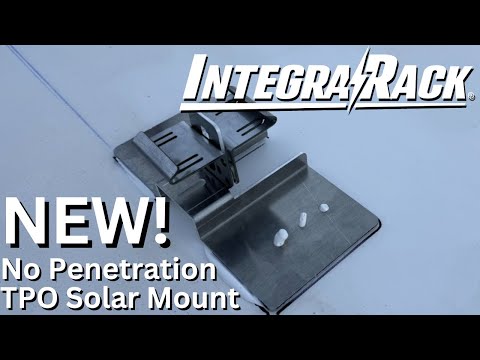 IntegraRack IR-D2 Wide Foot TPO Roof Mount - Fast Installation W/ Rail Compatibility | 200lbs  of Uplift | 5052-H32 Aluminum | UL 2703  Certified