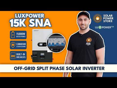 Luxpower SNA-US-15K Off-Grid Split Phase Hybrid Solar Inverter – 15000 Watts | 120/240 V Split Phase Output | Dual MPPT 24 kW PV Input | Lithium Battery &amp; Generator Compatible | Smart WiFi Monitoring | Pure Sine Wave | UL and CSA Certified