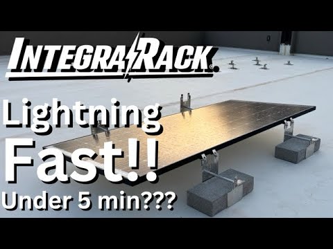 IntegraRack IR-05 Flat Roof Ballast Base (5 Degree) - Fast Installation | Up to 700W of Panel Uplift | 5052-H32 Aluminum | UL 2703  Certified