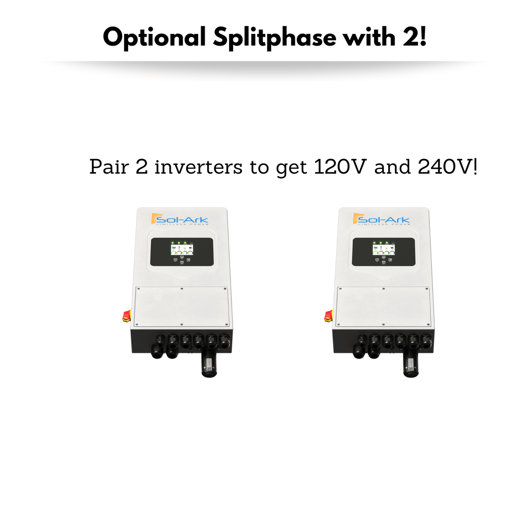 Sol-Ark 48v 5K-Solar Kit - Optional Split Phase [120/240] | W/ Charge Controller