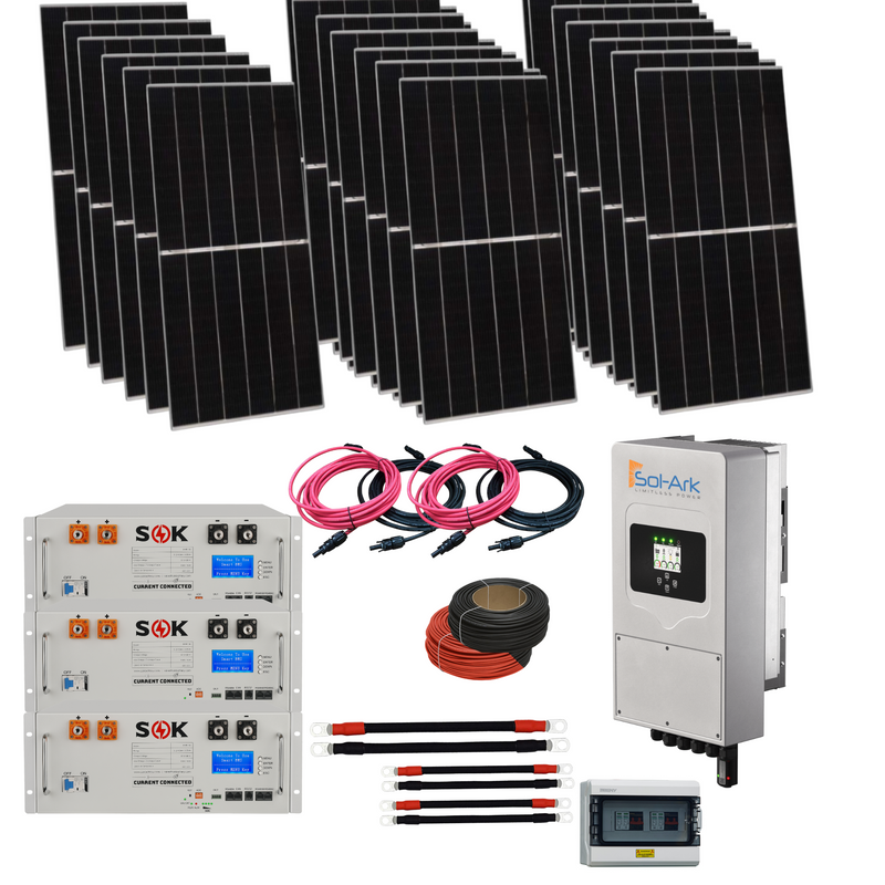 Sol-Ark 48v 5K-Solar Kit - Optional Split Phase [120/240] | W/ Charge Controller