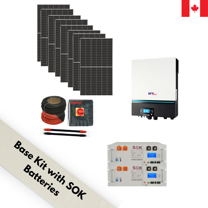 48v LV6548 MPP Solar Kit - Optional Split Phase [120/240] | SOK Battery Version | Perfect For On-grid & Off-grid Systems