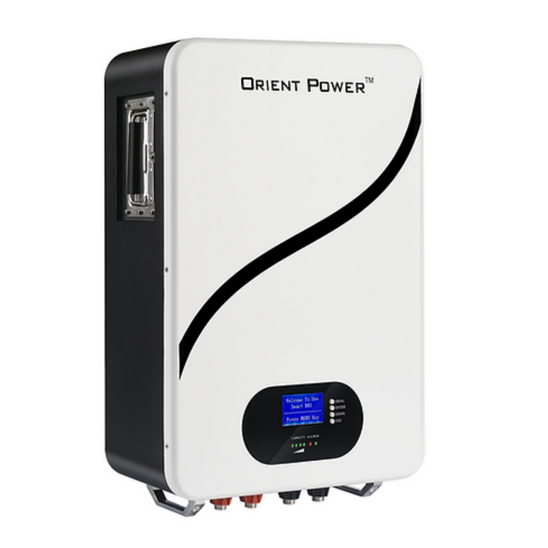 Orient Power Powerwall LiFePO4 Battery -  5.12KW 48V100AH Wall-Mounted, 5120W of Battery, from the Makers of Jakiper