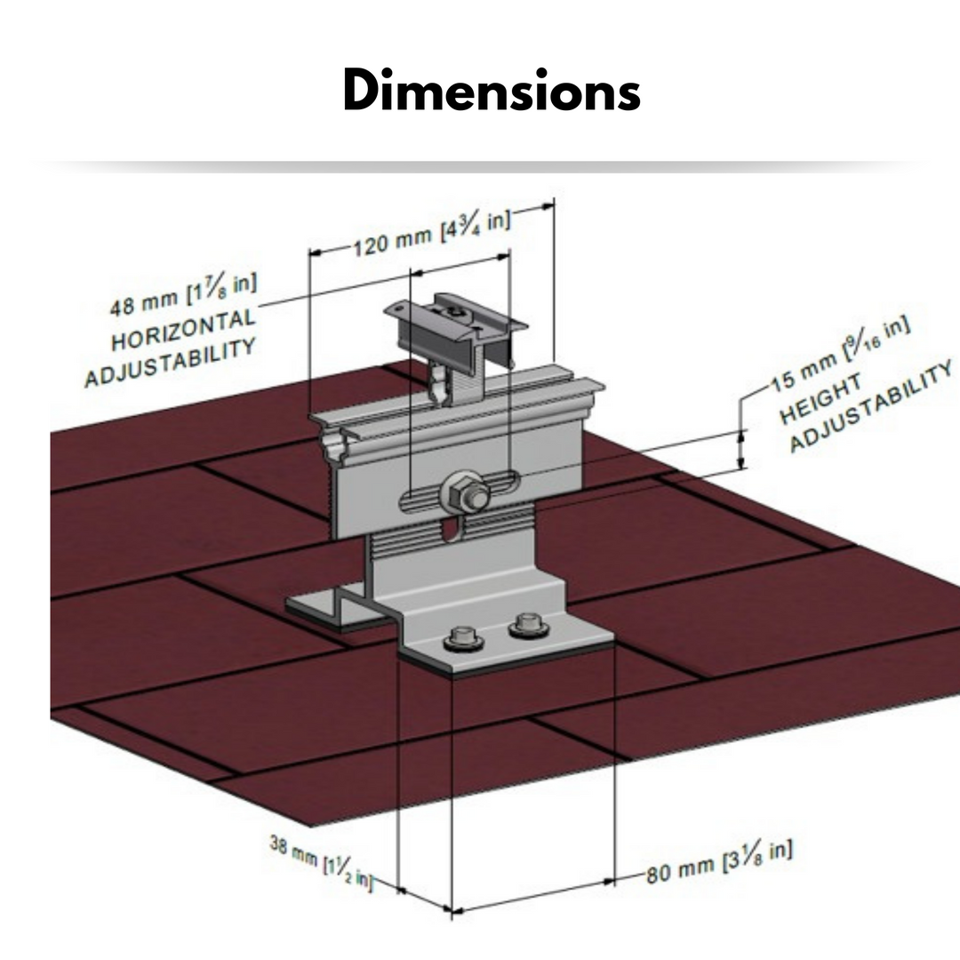 Schletter Railless Shingled Roof Solar Mounting Hardware- FixRL