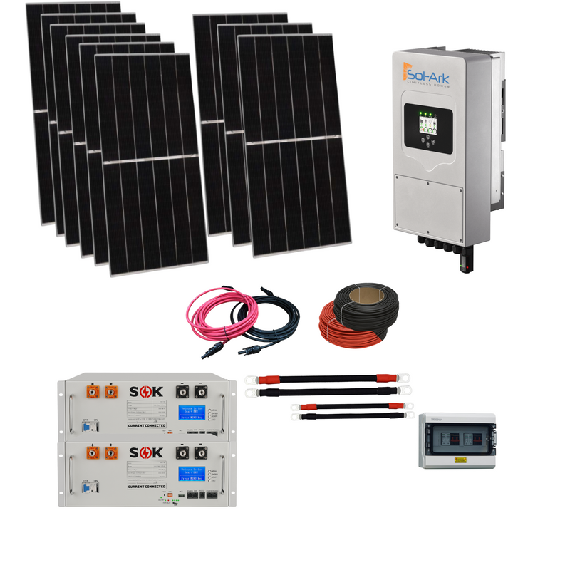 Sol-Ark 48v 5K-Solar Kit - Optional Split Phase [120/240] | W/ Charge Controller