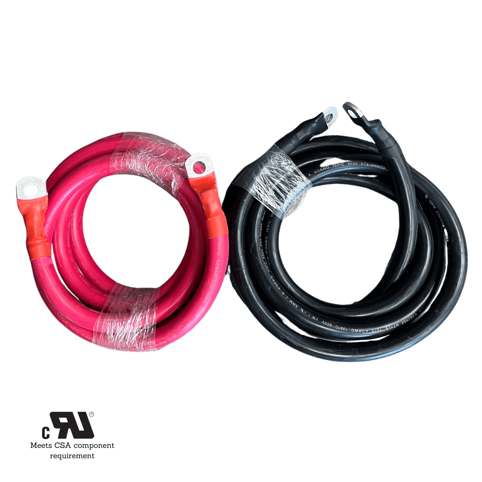2/0 AWG Solar Battery Extension Cable Inverter and Battery Cable 2/0