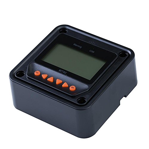 EPEVER MT50 LCD Display Remote Meter, Auto Identify The Controller with LCD Displays System Status Suitable for EPever Tracer-A/an Tracer-BN Series Solar Charge Controller