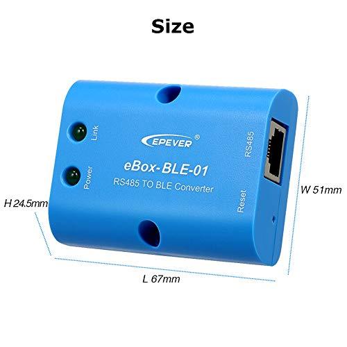 EPEVER eBox-BLE-01 Serial Adapter with Bluetooth Communication Function Realize Wireless Monitoring of Solar Controller by Mobile Phone APP (Android&iOS)
