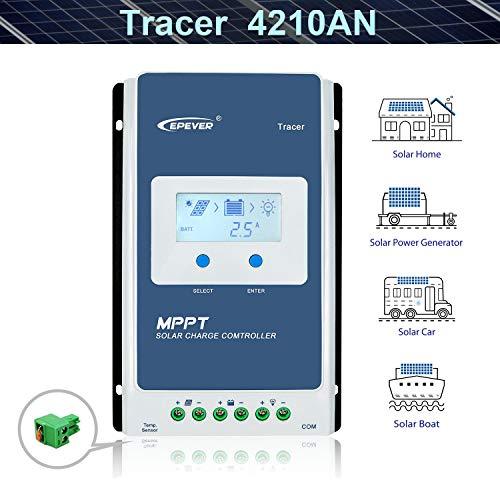 EPEVER 40A MPPT Solar Charge Controller Tracer an 4210AN and Remote Me