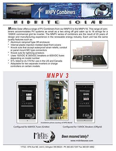 Midnite Solar Photovoltaic Combiner - 3-Position, Model# MNPV3