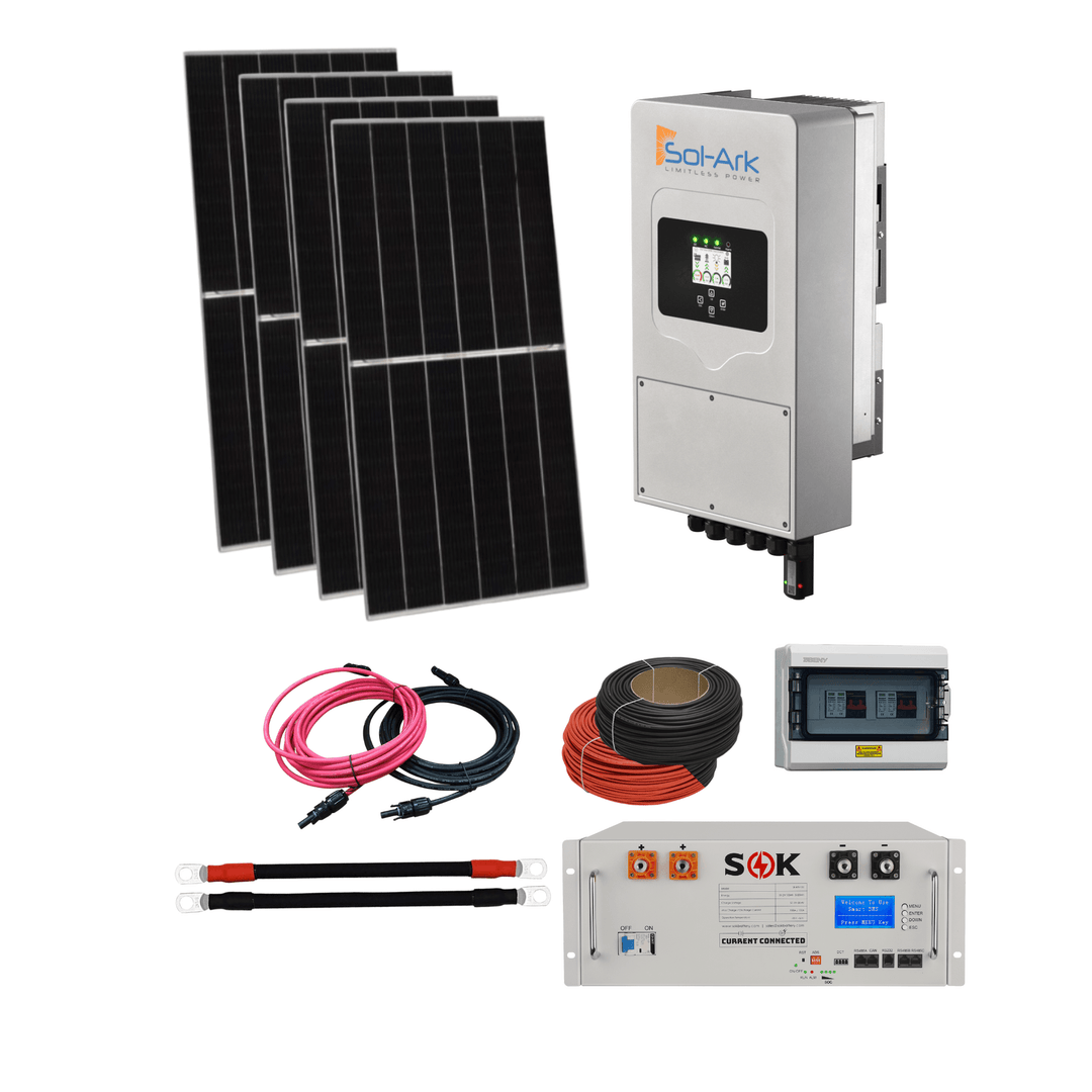 Sol-Ark 48v 5K-Solar Kit - Optional Split Phase [120/240] | W/ Charge Controller