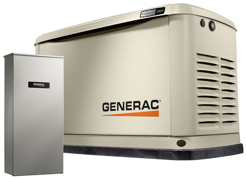 Generac 10 KW Home Generator With or Without 100 Amp 16-Circuit Transfer Switch