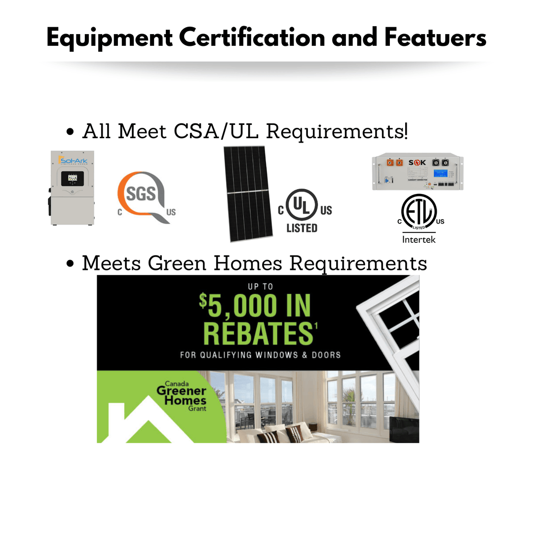 Sol-Ark 48v 5K-Solar Kit - Optional Split Phase [120/240] | W/ Charge Controller