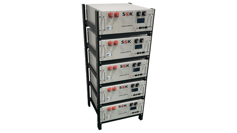5 Slot Rack For SOK Battery SK48v100 Server Rack Battery