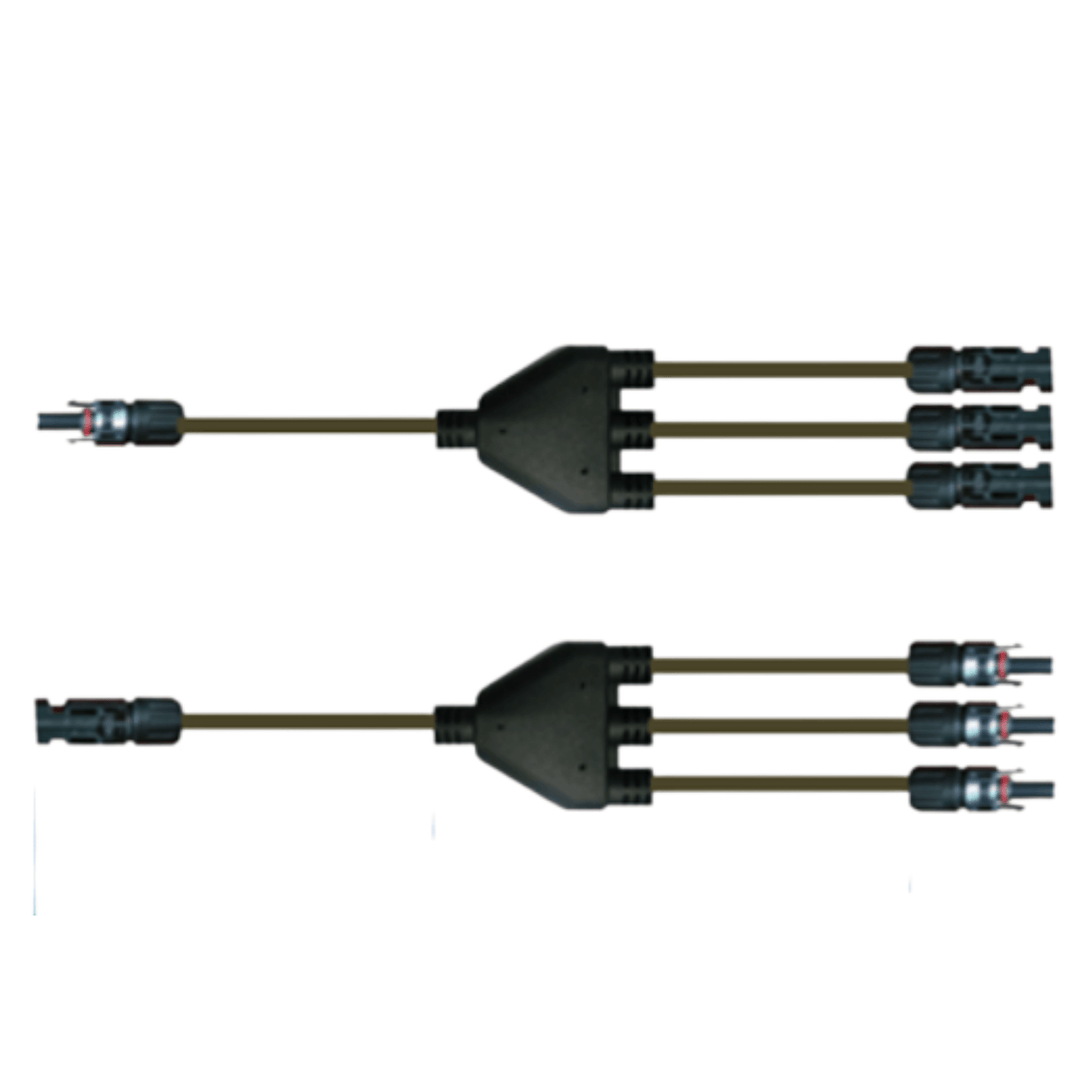 3 to 1 MC4 connectors for solar panels