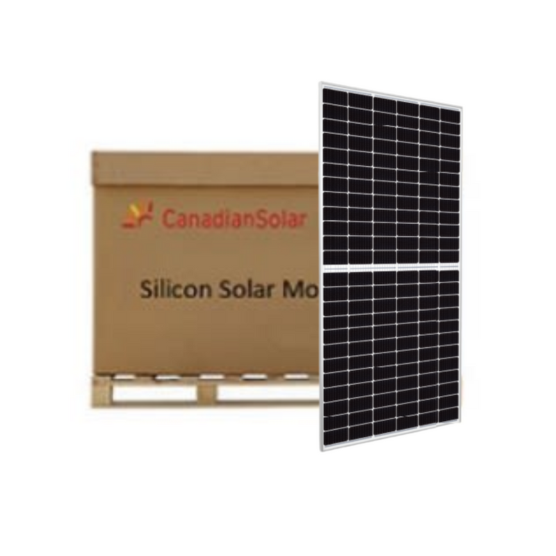 Pallet of 33 Canadian Solar Bi-facial CS3W - 440w Solar Panels