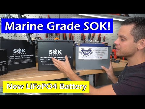 SOK Marine Grade 12V 206Ah LiFePO4 Battery | Sealed Plastic Box SK12V206P