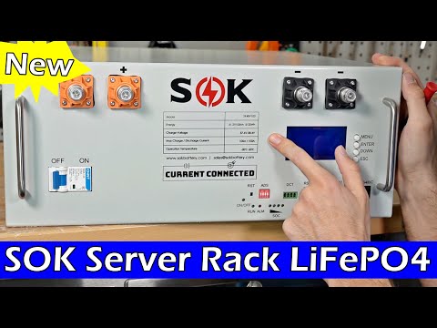 SOK Battery - 100Ah 48v | User-Serviceable | LiFePO4 Server Rack Battery | UL 1973 & UL9540A Certified